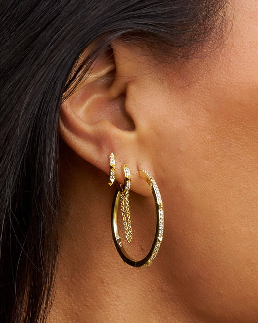 Stella & Dot Charlotte Renegade Hoops | 1.5"