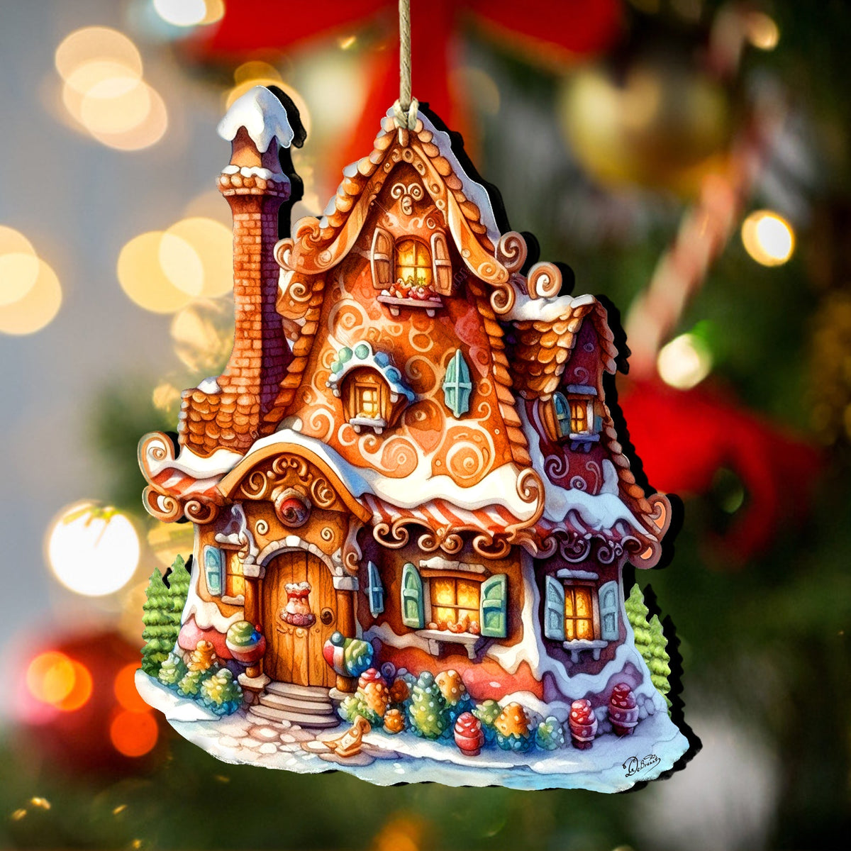 Magic House Wooden Ornaments by G. Debrekht - Christmas Decor - 8100191-3
