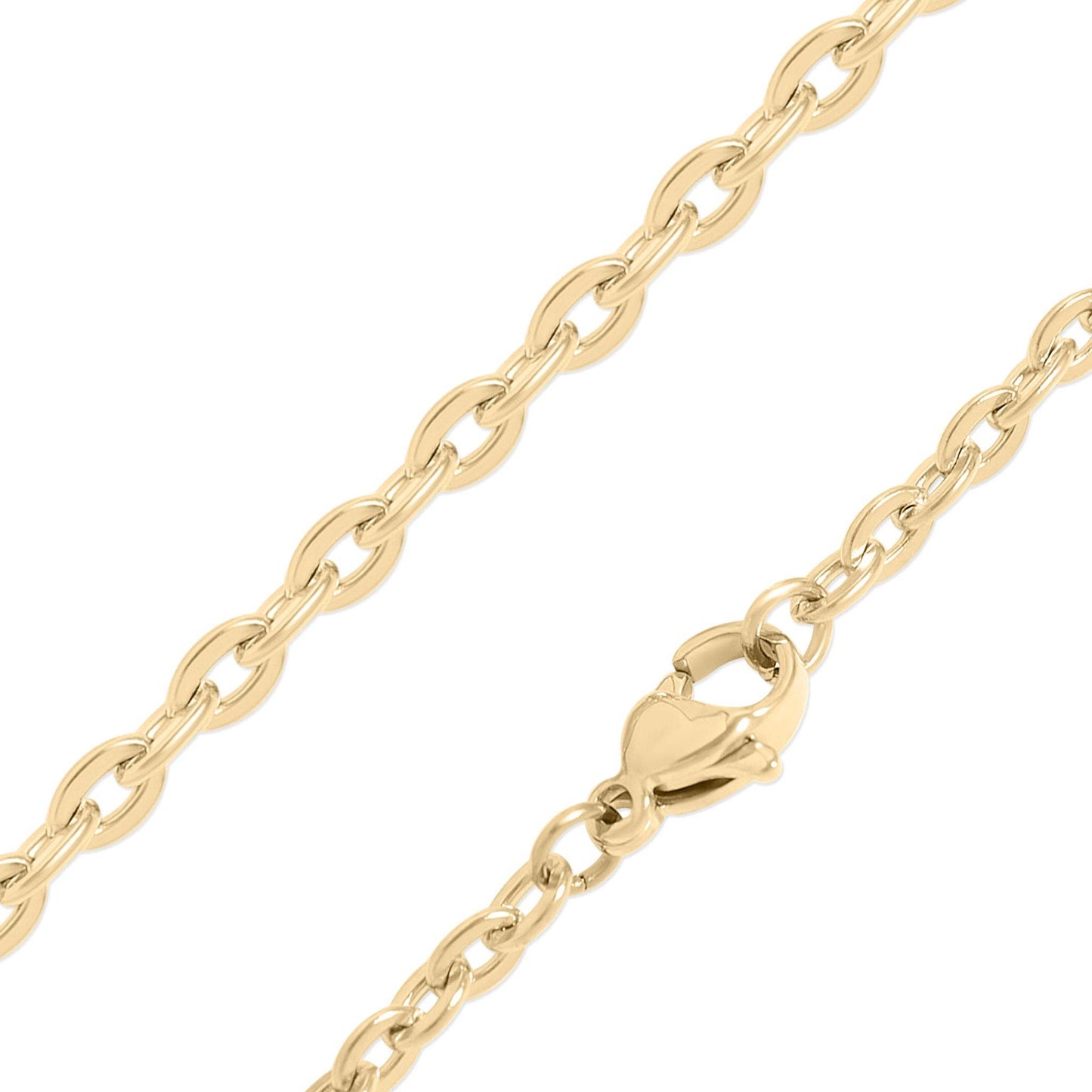 18K Gold PVD Stainless Steel CZ Butterfly Pendant Necklace