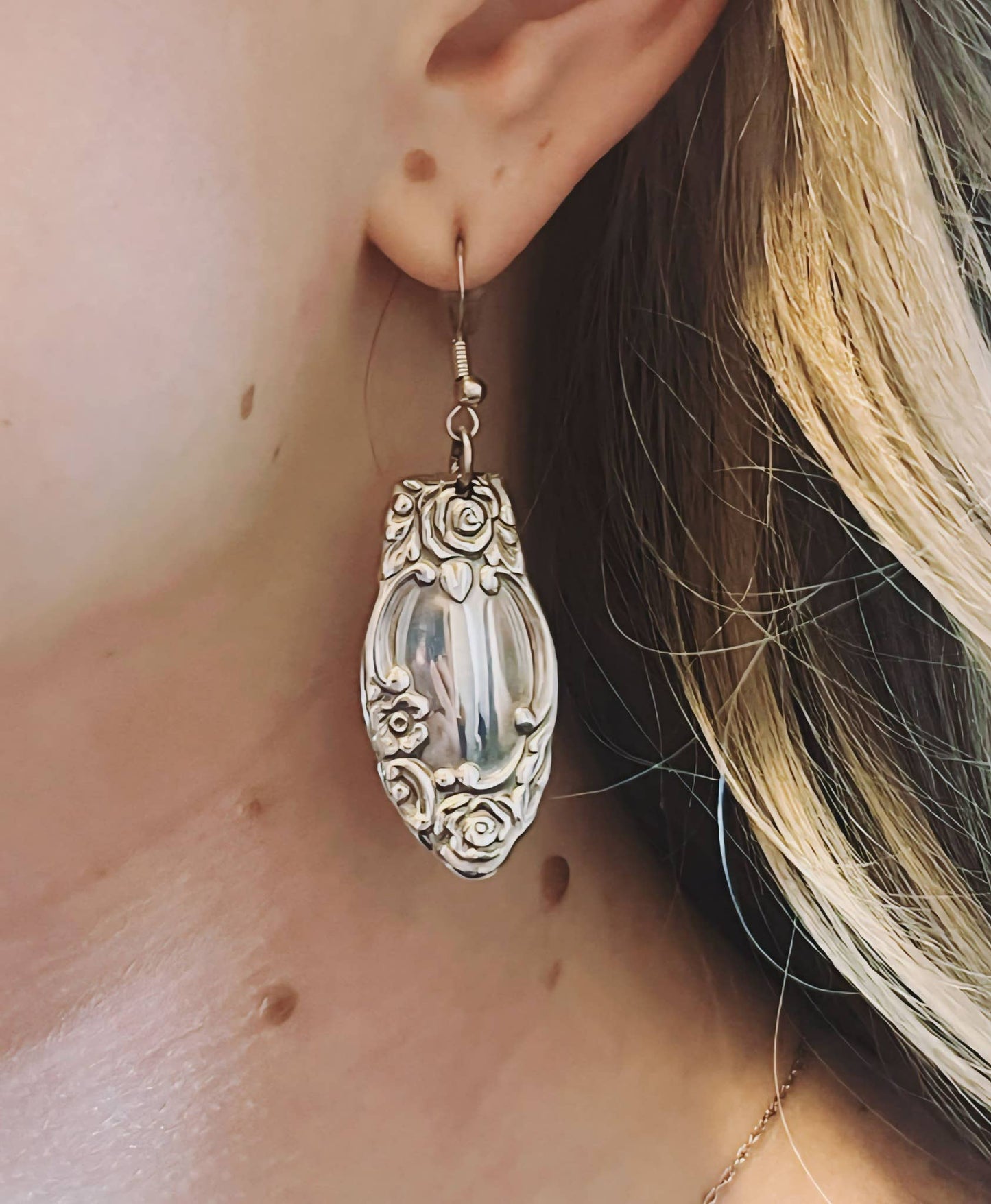 Ensemble collier et boucles d’oreilles cuillère Ballard Country Lane en argent sterling d’Emily