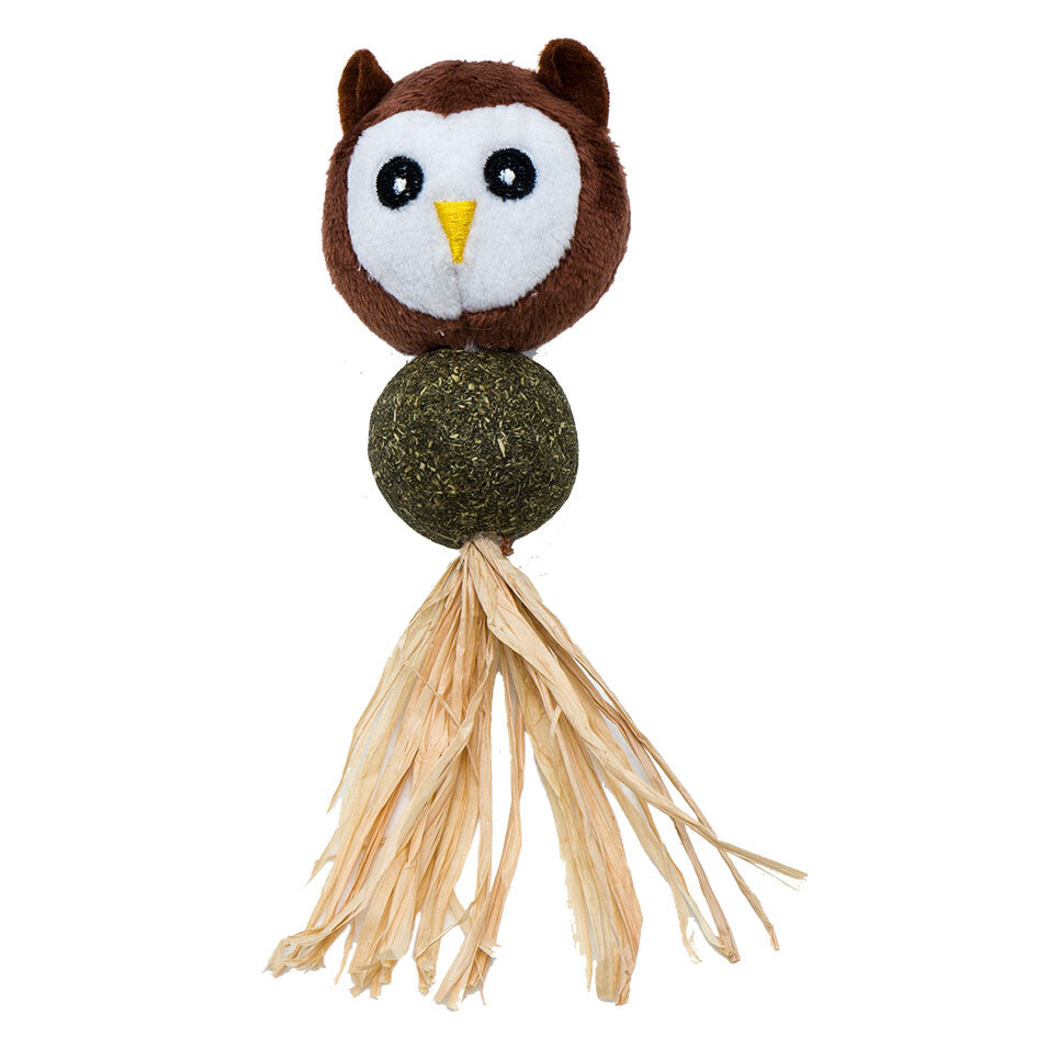 Eastland Plush Owl Cat Toy with Catnip for Playful Cats 27cm