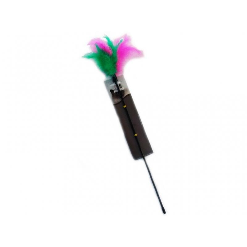 Eastland Feather Cat Teaser Wand Interactive Toy 50 cm