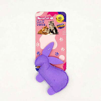 EuroCat Plush Rabbit Cat Toy for Instinctive Play & Comfort