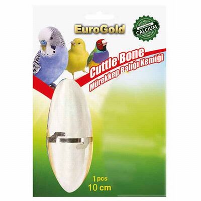 Eurogold Cuttlefish Bone Bird Beak Stone Natural Calcium 10cm