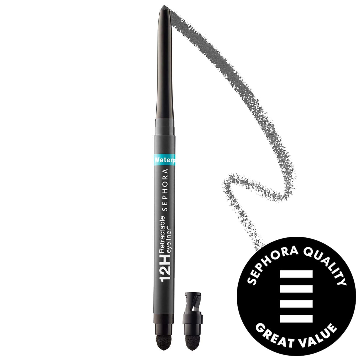 Long-Lasting Waterproof Eyeliner Pencil: Super Creamy, Smudge-Proof & Retractable for All-Day Wear