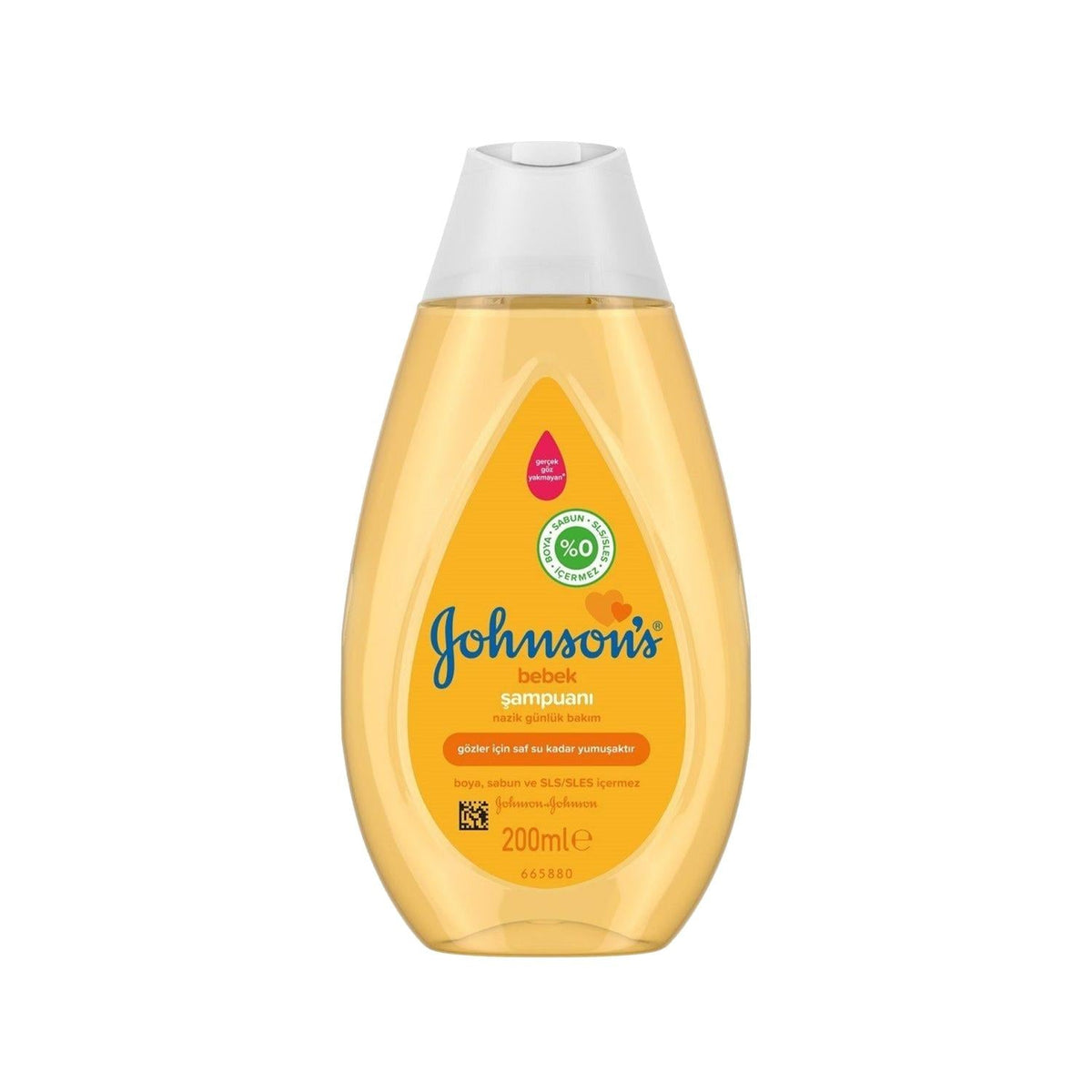 Johnson's Baby Shampoo 200ml - Gentle Baby Hair Care for Sensitive Skin