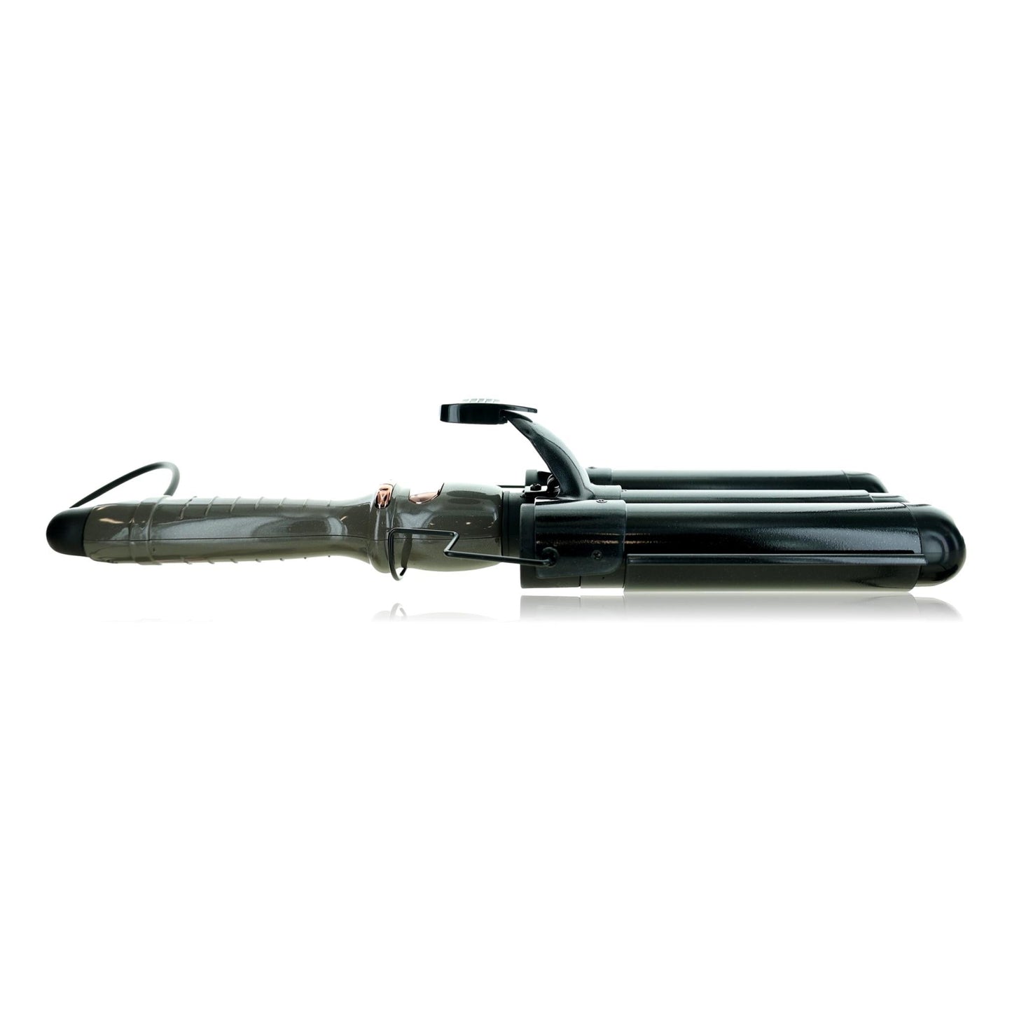 Almost Famous Triple Barrel Clip Curling System, Charcoal Gray