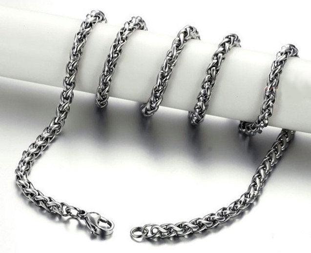 Men's 3 Crosses Calvary Dog Tag Necklace | Stainless Steel Cross Pendant
