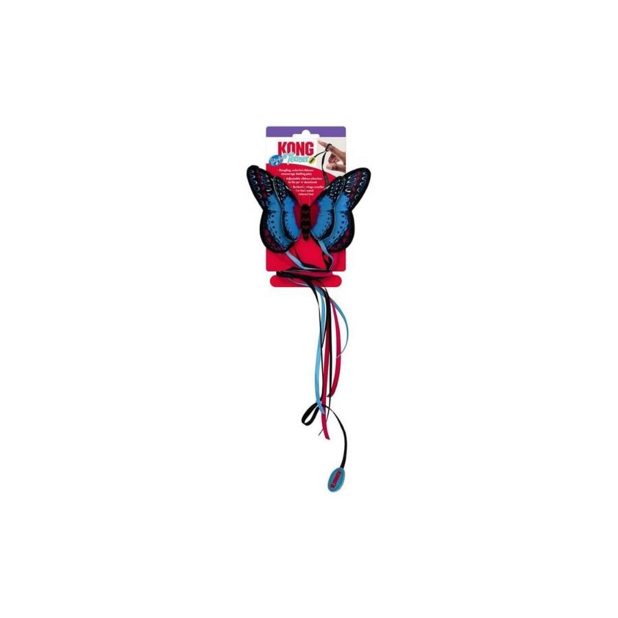 KONG Teaser Butterfly Wand Interactive Cat Toy 1 Count