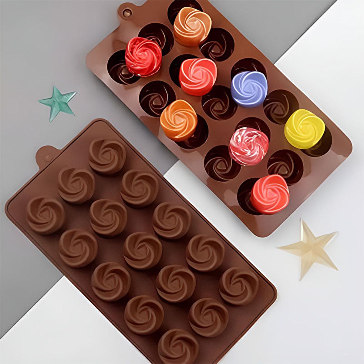 Epinox Silicone Chocolate Mold Rose GL-21 - Flexible, Non-Stick, Reusable Baking Tool for Chocolatiers and Home Bakers