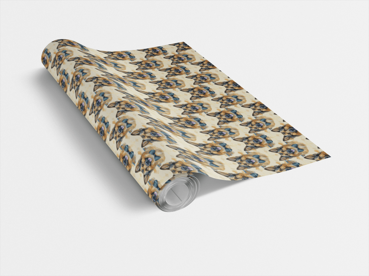 Wedding-Ready German Shepherd Wrapping Paper
