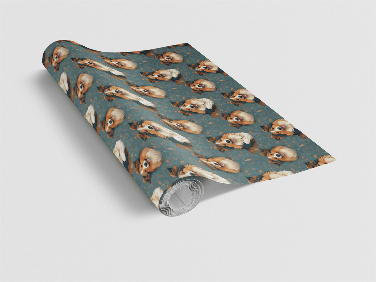 Sheltie Chic Wrapping Paper