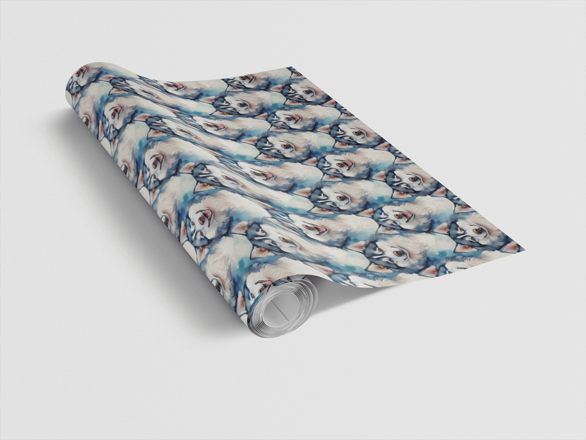 Alaskan Malamute Puff Wrapping Paper