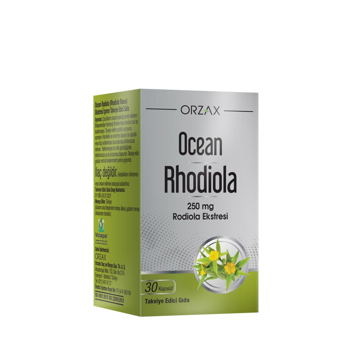 Orzax Rhodiola Dietary Supplement for Stress Management - 30 Capsules, Natural Adaptogen Support