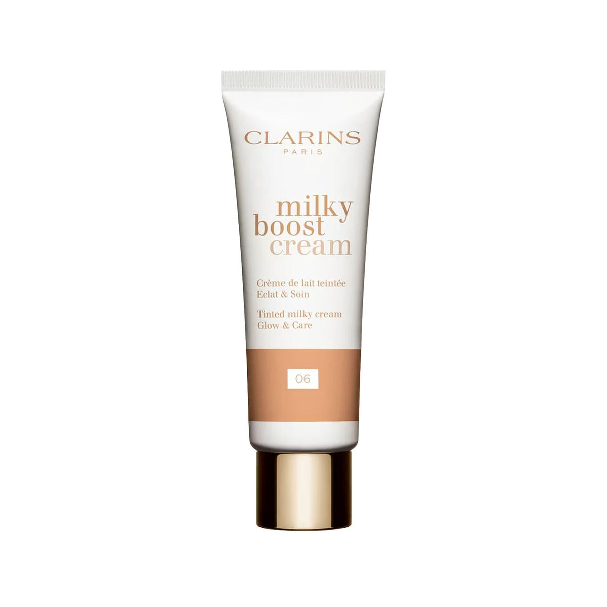 Clarins Milky Boost BB Cream - Shade 06 - Hydrating Tinted Moisturizer, Light Coverage, Natural Finish, 45ml