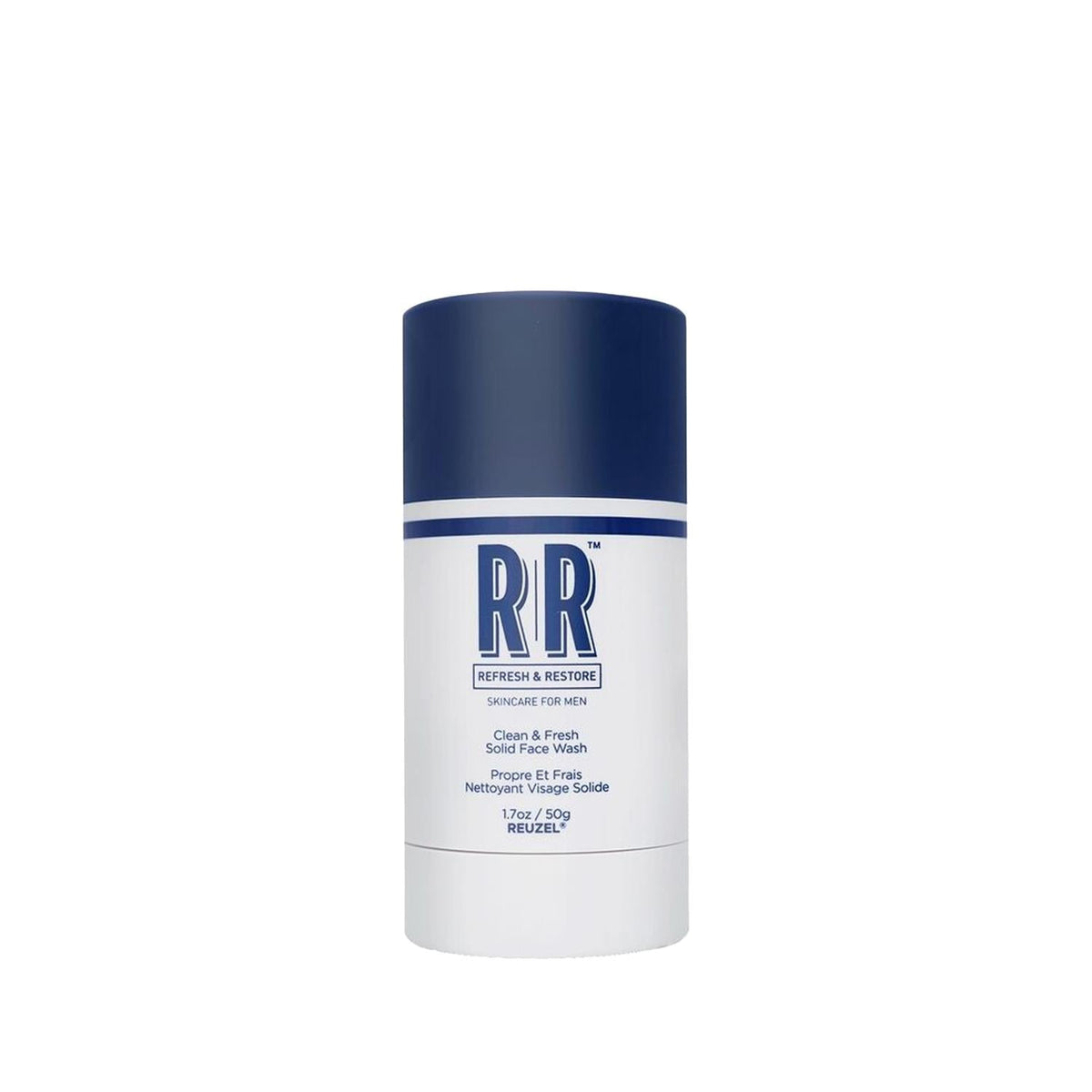 Reuzel Solid Face Wash Stick - Clean & Fresh Scent, 50g - Convenient Men's Grooming Face Wash