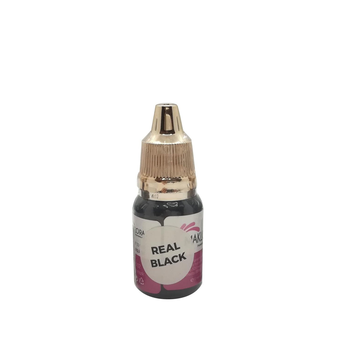 Maklora Permanent Makeup Dye MKL-01 Real Black 12 ml - Long-Lasting Cosmetic Pigment for Professionals