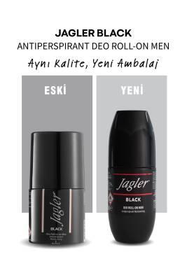Jagler Black: Long Lasting Roll-On Deodorant for Men - Alcohol-Free, Sensitive Skin Formula, All Day Odor Protection