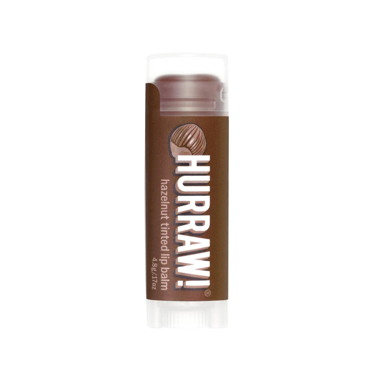 Hurraw Tinted Lip Balm - Hazelnut Flavor, Natural Moisturizing & Color Enhancement