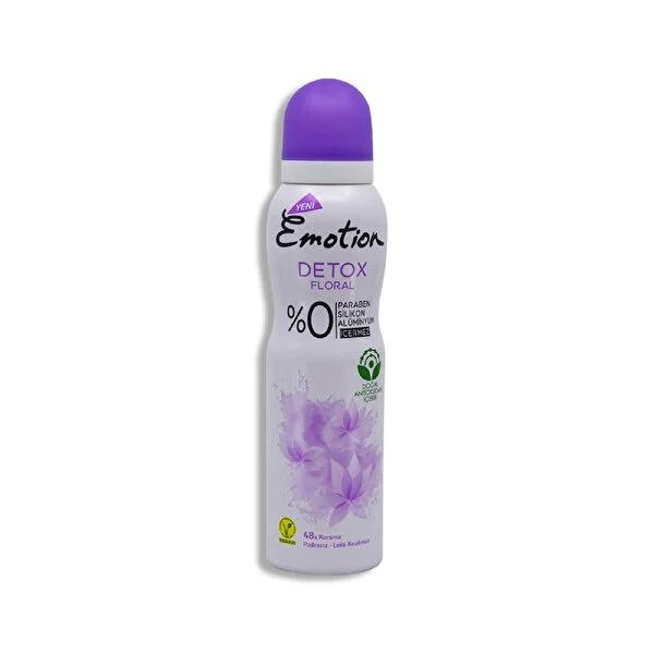 Emotion Natural Deodorant Detox - Floral Scent, Long-Lasting 48-Hour Protection, Paraben & Aluminum Free Deodorant for Women
