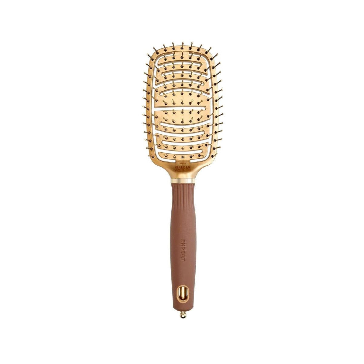 Olivia Garden Expert Care Hair Brush: Flexible Nylon Bristles for Detangling & Sensitive Scalp Comfort
