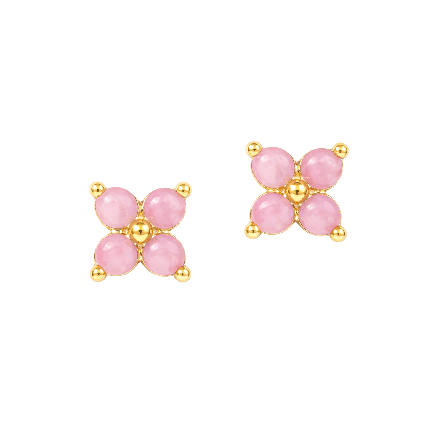 Boucles d'oreilles clous opale en grappe West Floral usées