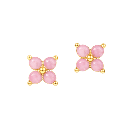 Worn West Floral Opal Cluster Stud Earring