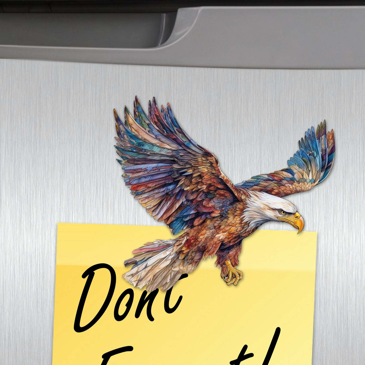 Eagle's Flight Decorative Eco Wood Magnets Set of 6 by G. Debrekht - Wildlife Decor - 8090101G-S6