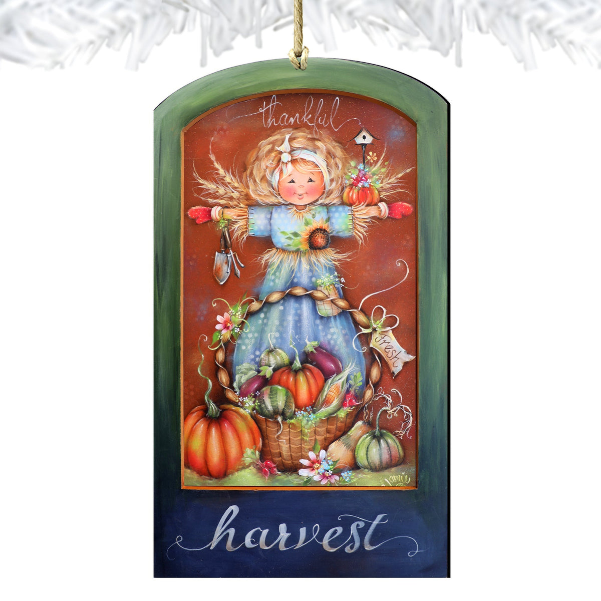 Thankful Harvest Wooden Ornaments by Jamie Mills-Price Thanksgiving Decor - 8611076-MP