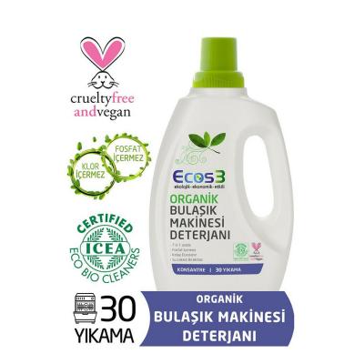 Ecos3: Organic Dishwasher Detergent - Natural, Non-Toxic, Phosphate-Free Formula for Sparkling, Spotless Dishes (25.36 fl oz)