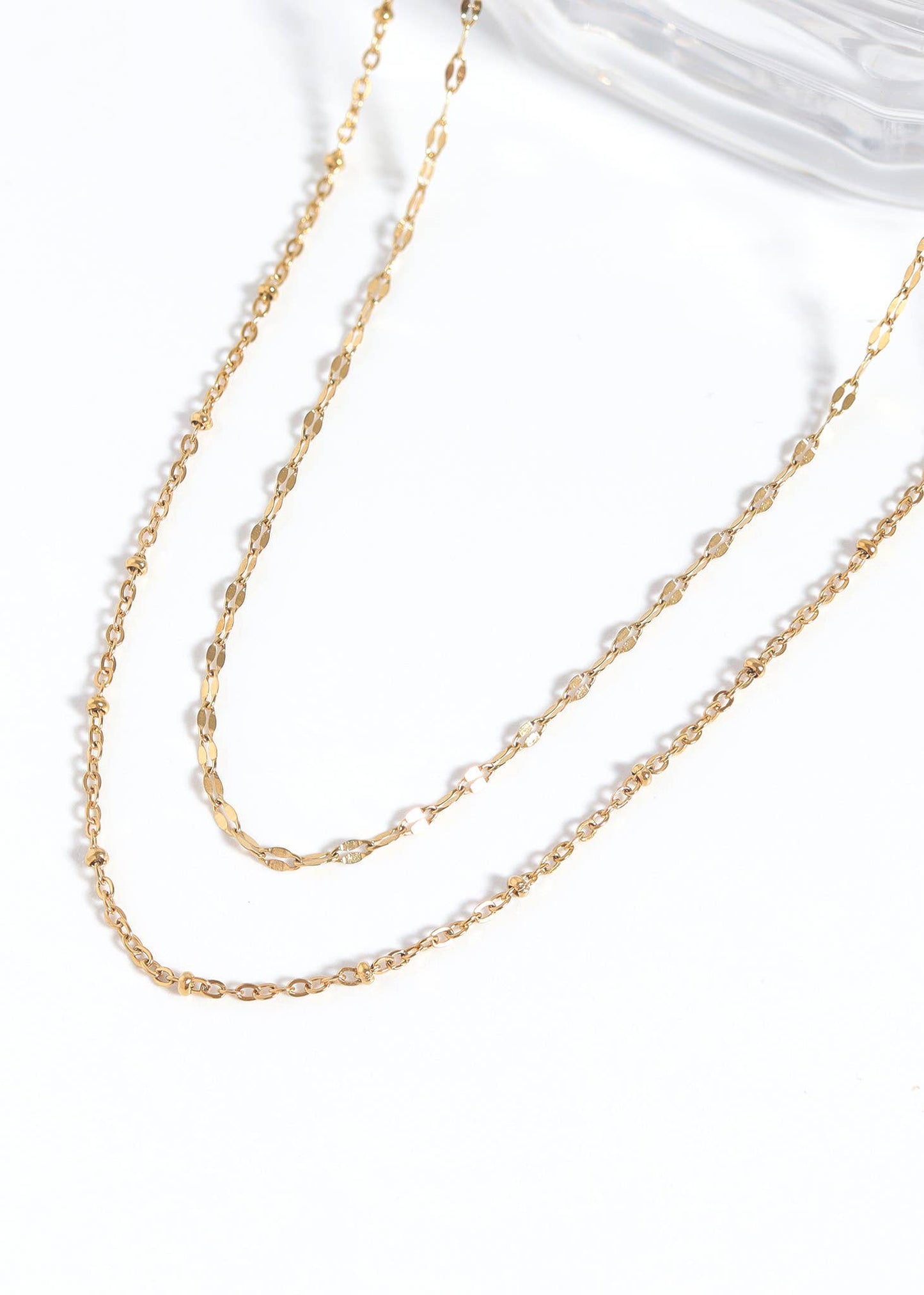 Collier de chaîne à lèvres en acier inoxydable