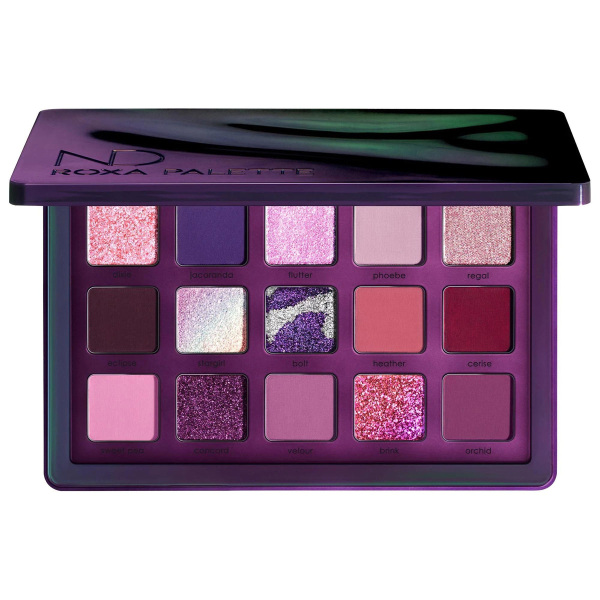 Natasha Denona Roxa Eyeshadow Palette: 15 Vibrant Purple & Fuchsia Shades - Limited Edition, Silky Matte & Sparkling Eyeshadows