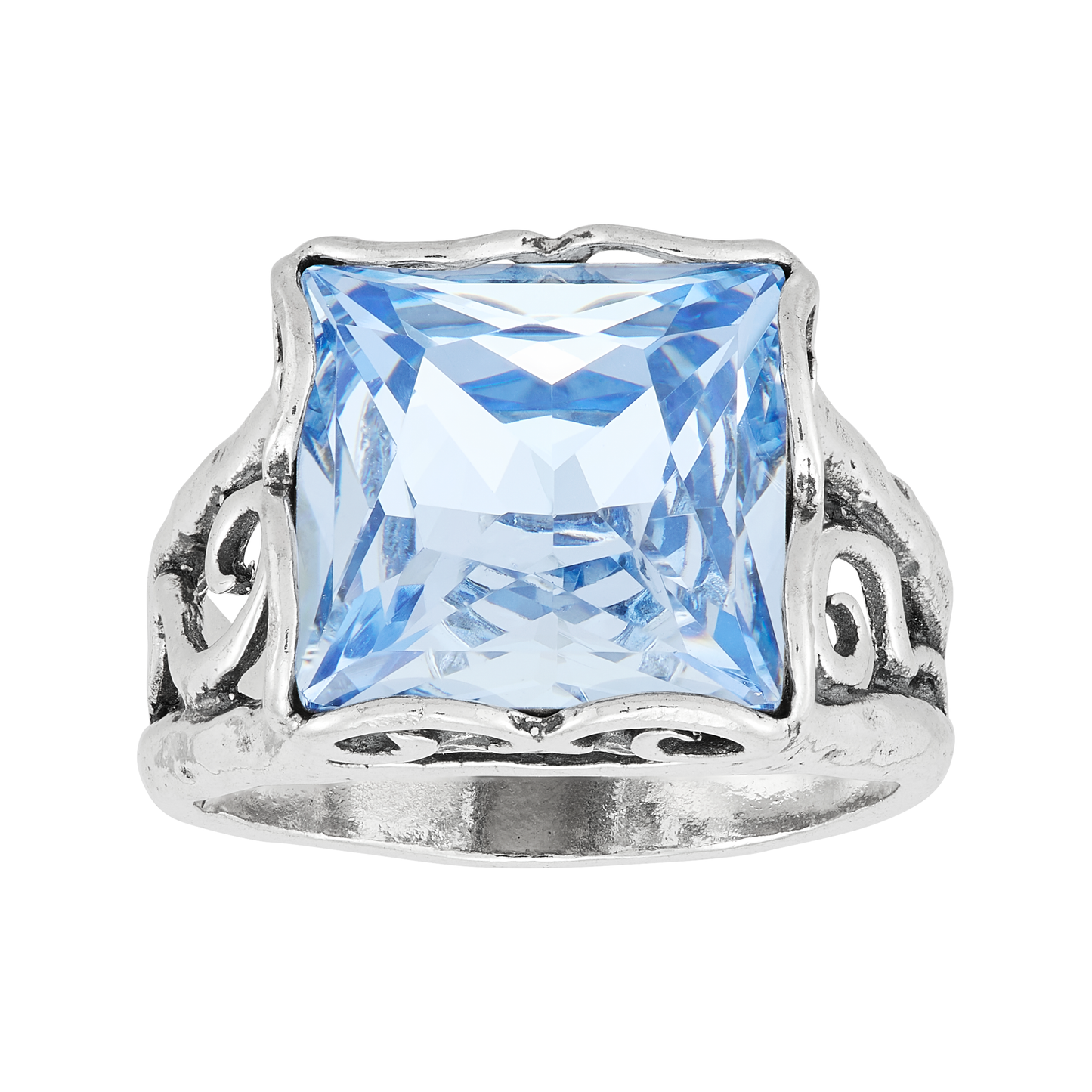 Silpada 'Cooling Effects' Sterling Silver Blue Crystal Ring
