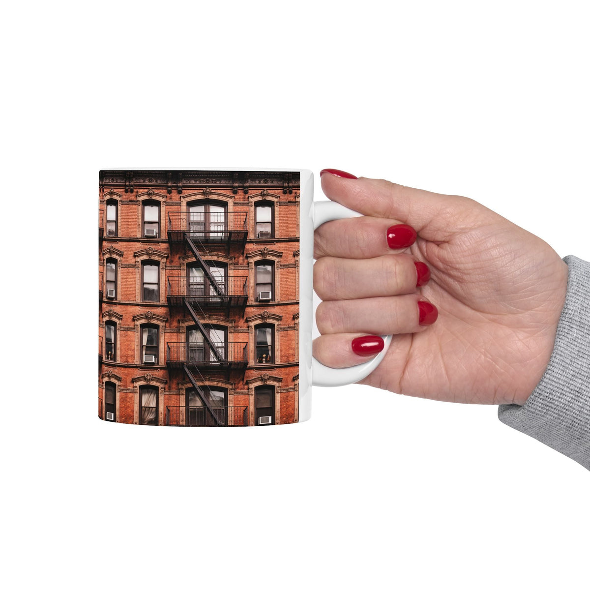 Lower East Side Tenement Building Mug | NYC Architecture Building Ceramic Mug