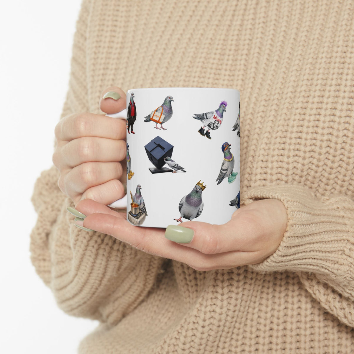 Pigeons of New York Mug | NYC Pigeon Bird Lovers Coffee Cup