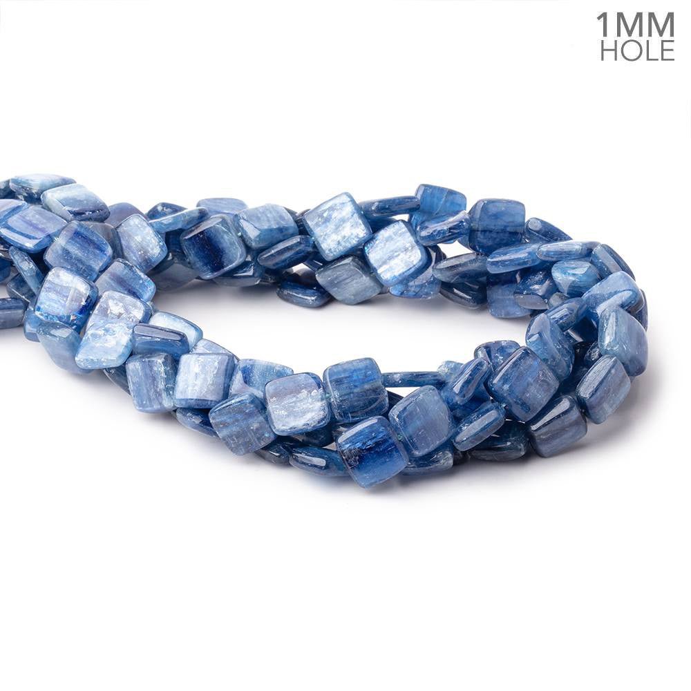 11.5mm Ceylon Blue Kyanite Plain Pillow Beads 15.5 inch 34 pieces 1mm Hole