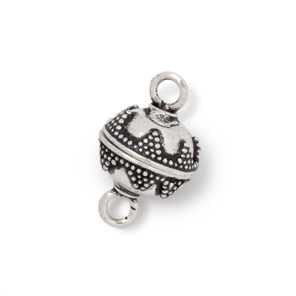 12mm Miligrain Triangle Sterling Magnetic Clasp 1 piece