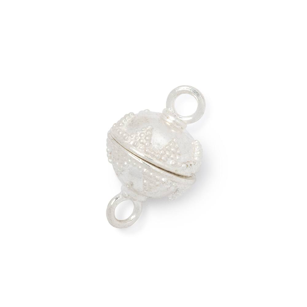12mm Miligrain Triangle Sterling Magnetic Clasp 1 piece