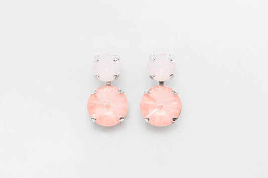 Boucles d'oreilles superposées Katora 14K GP Narragansett Peach