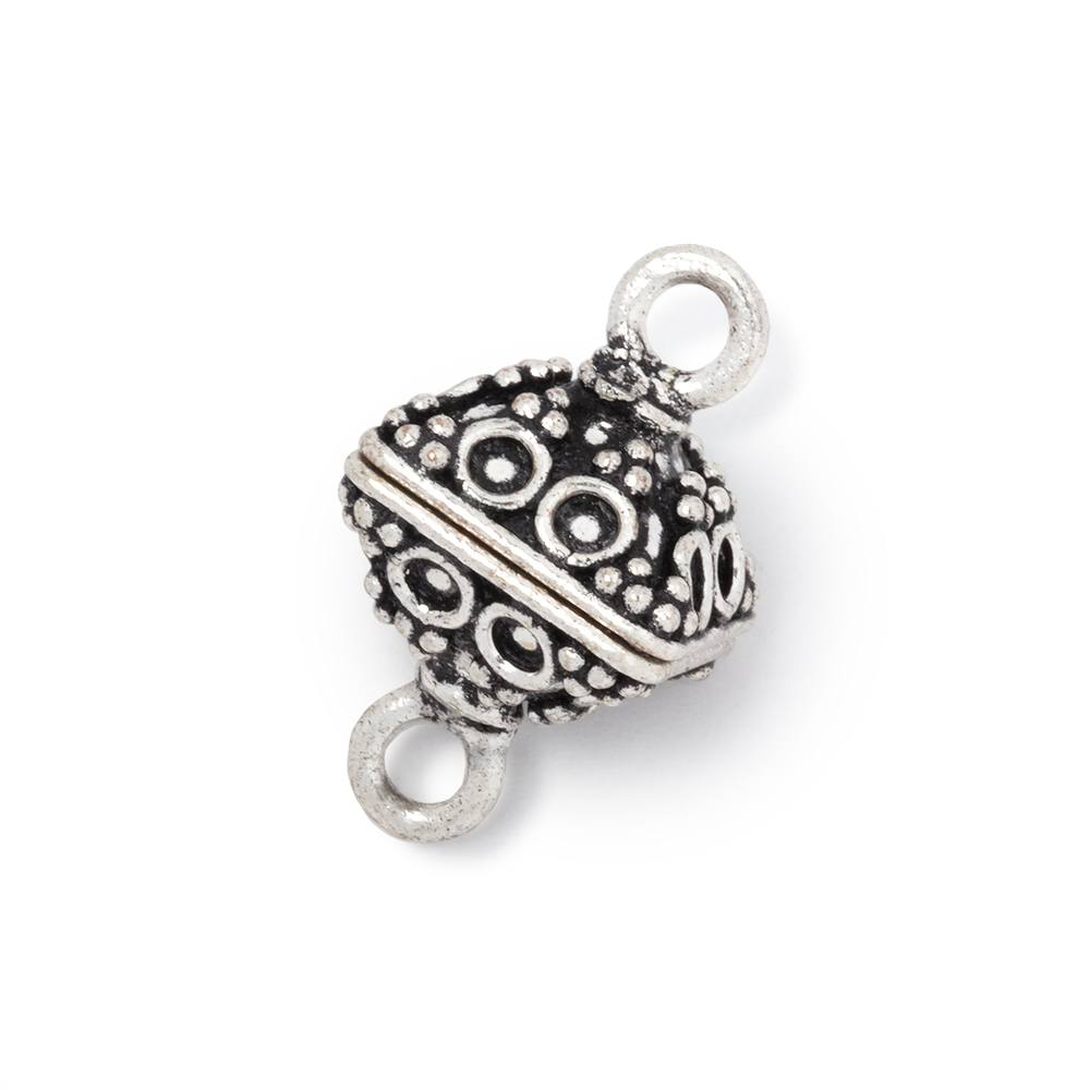 14mm Circle Design Bipyramid Magnetic Clasp 1 piece