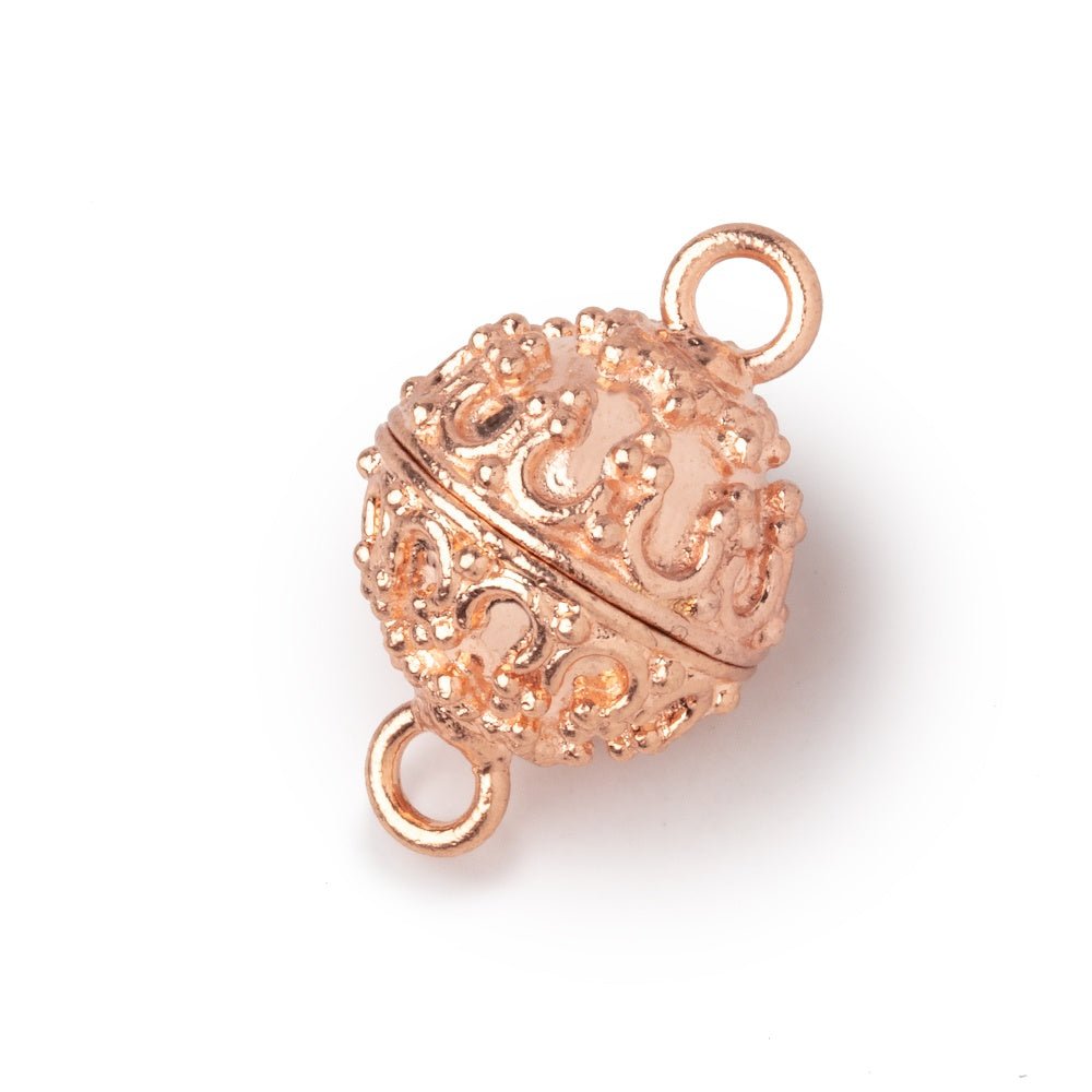 15mm Moroccan Design Round Magnetic Clasp 1 piece