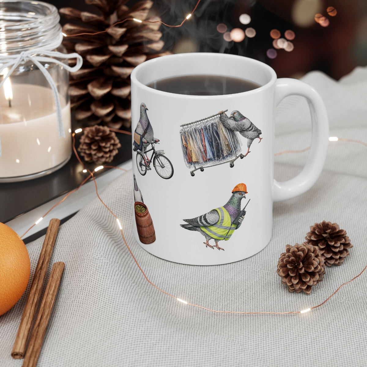 Hard Working New Yorkers | NYC Pigeon 11oz Coffee Mug