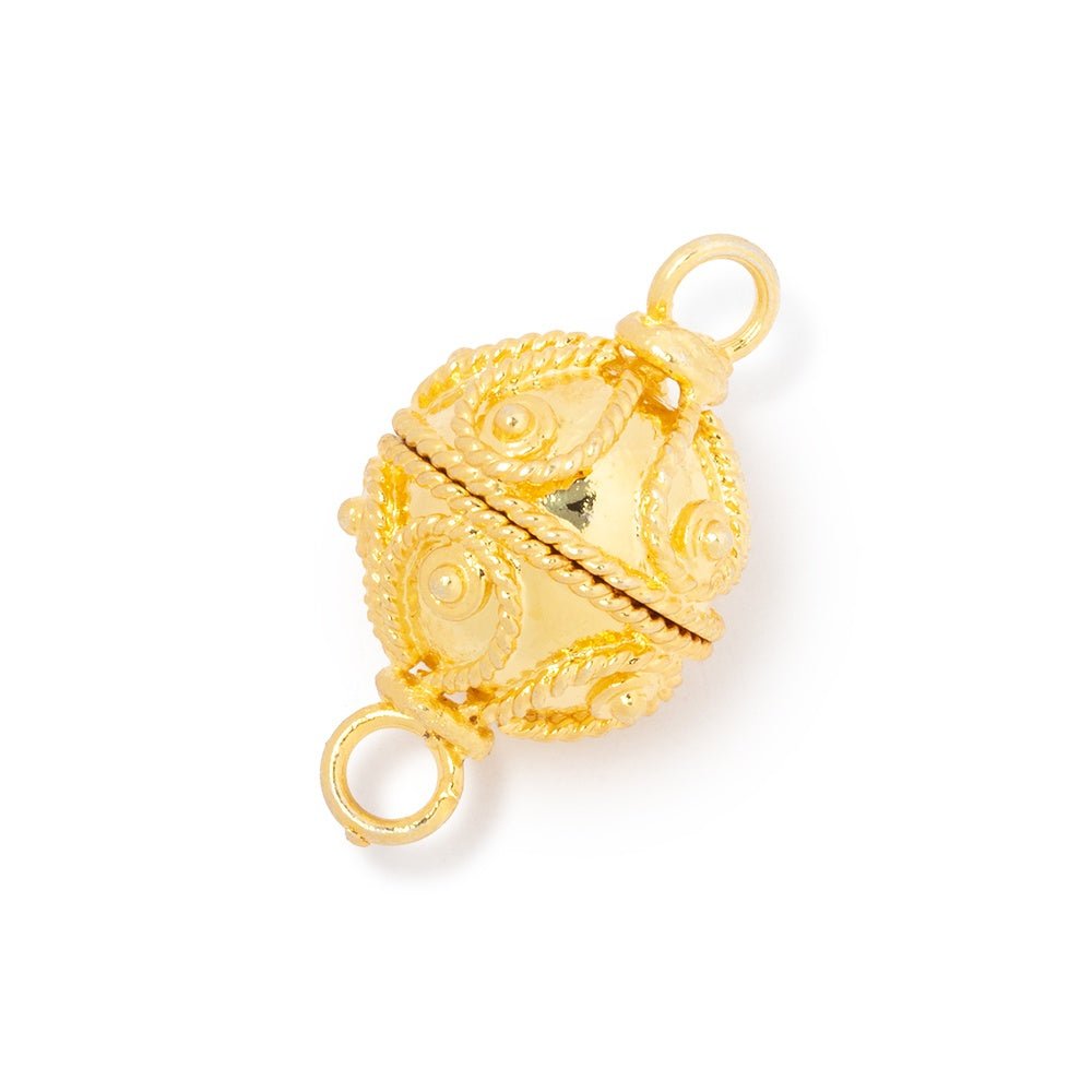16mm Roped Tear Drop Design Round Magnetic Clasp 1 piece