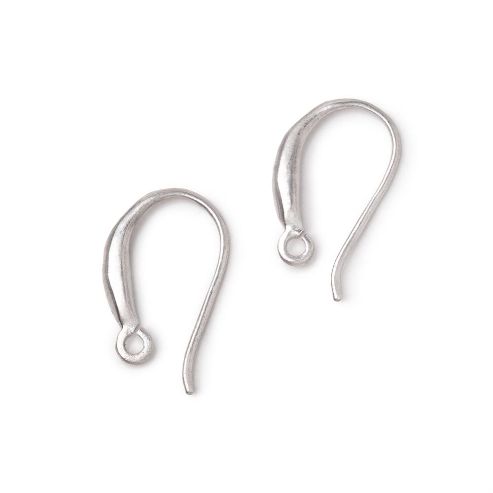 16mm Sterling Silver Earwire with a Shiny Finish Set of 2 pieces
