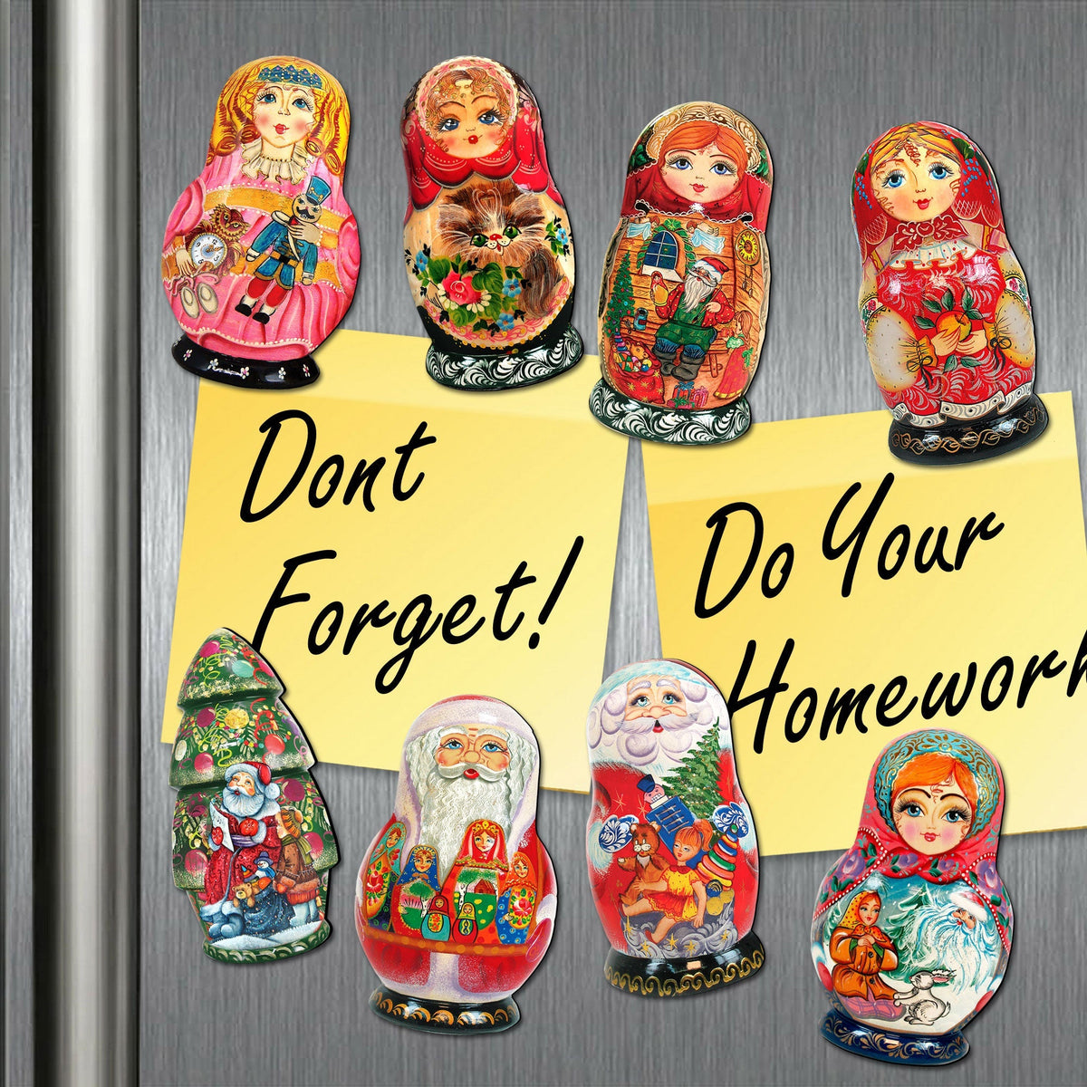 Easter Bunny Shape Refrigerator Eco Wood Magnets Set of 3