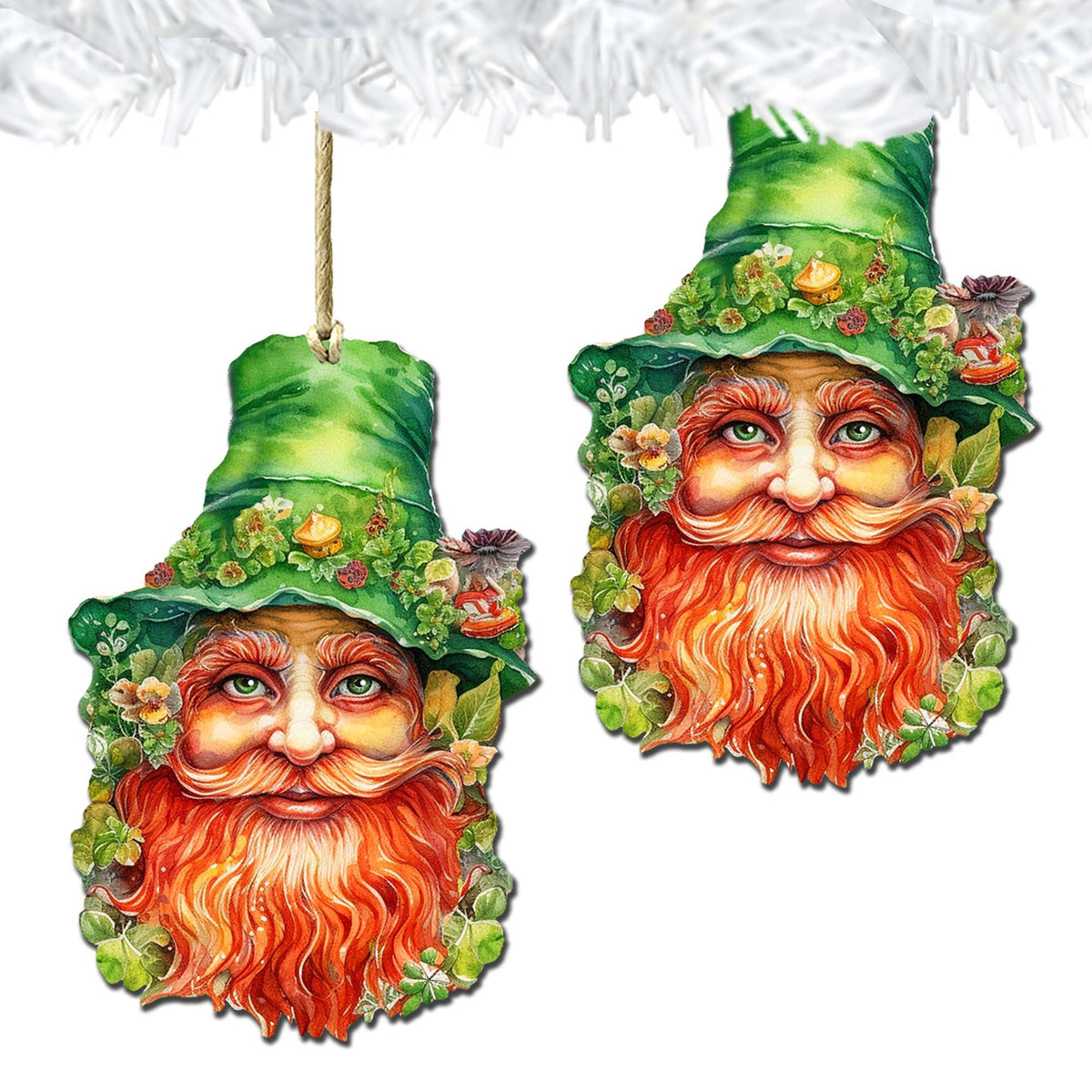 Happy St. Patrick Day Wooden Ornaments by G. DeBrekht Easter Spring Decor - 8652779