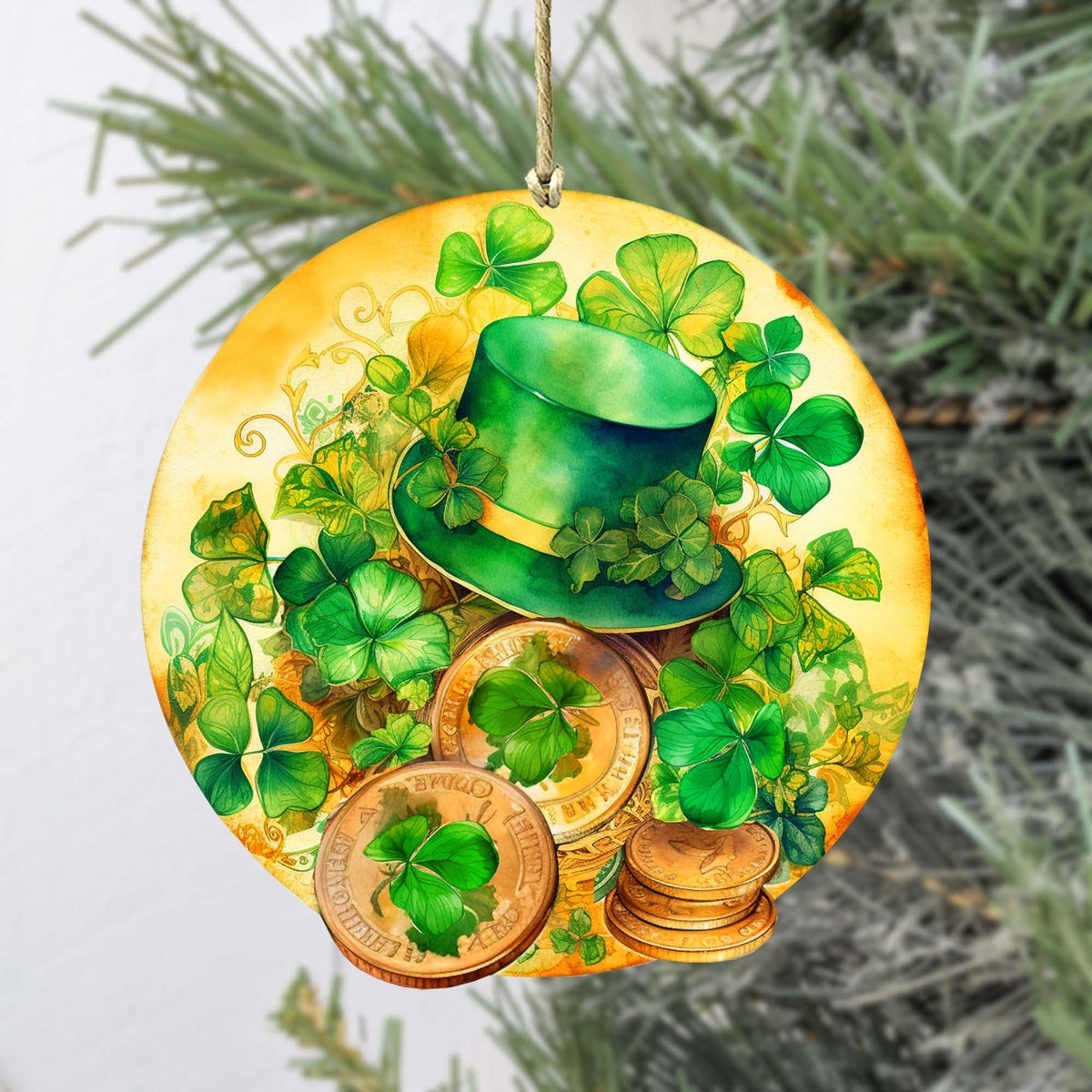 St. Patrick Day Wooden Ornaments by G. DeBrekht Easter Spring Decor - 8652774