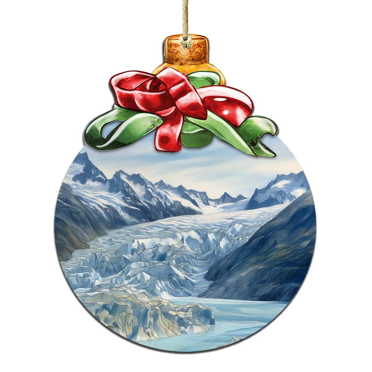 The Beauty That is Alaska Wooden Ornaments by G.Debrekht - Wildlife Holiday Decor - 870029