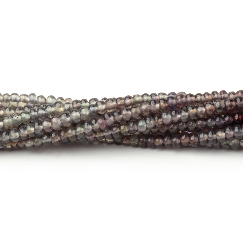 2-2.5mm Color Change Sapphire Plain Rondelles 18 inch 300 Beads