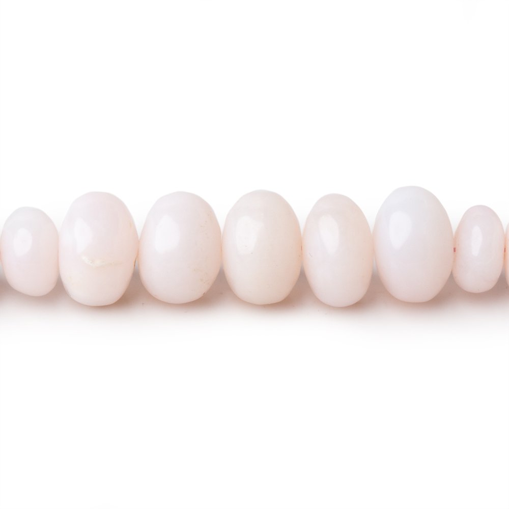 3-6mm Pink Peruvian Opal Plain Rondelle Beads 15.5 inch 110 pieces